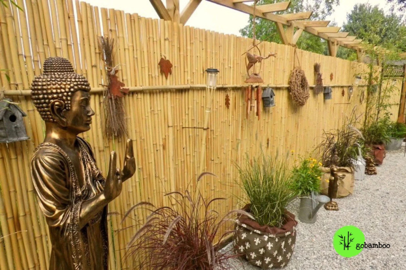 inspirace bambusový plot